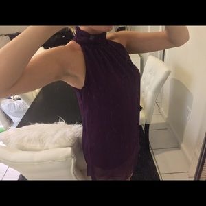 Tunic sleeveless top (plum color)